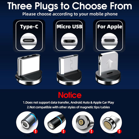 ANMONE 540 Rotate Micro Magnetic Cable 360 Degree USB Type C Charging Cable Rotate-PA01030-Veeddydropshipping