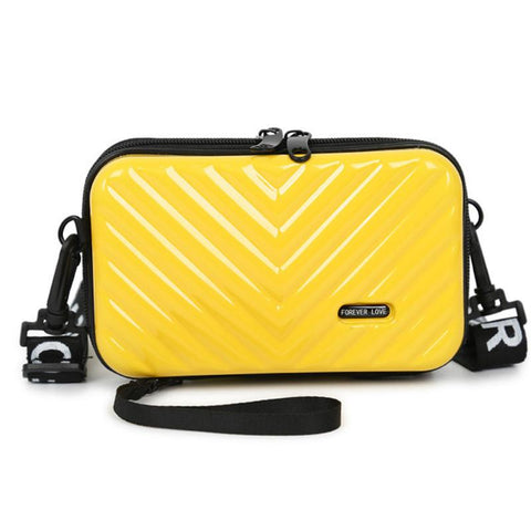 Suitcase Box Shape PVC Women Handbag Shoulder Bag Mini Luggage-BS00168-Veeddydropshipping