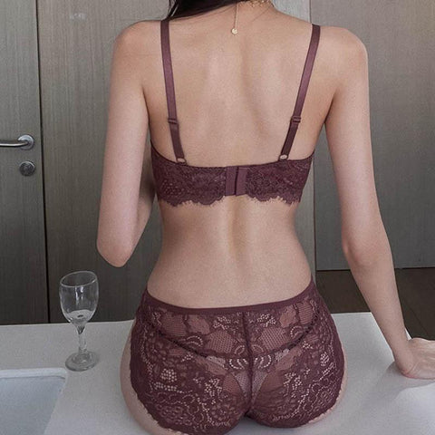 Lingerie Set Lace Plus Size Underwear-WF00851-Veeddydropshipping