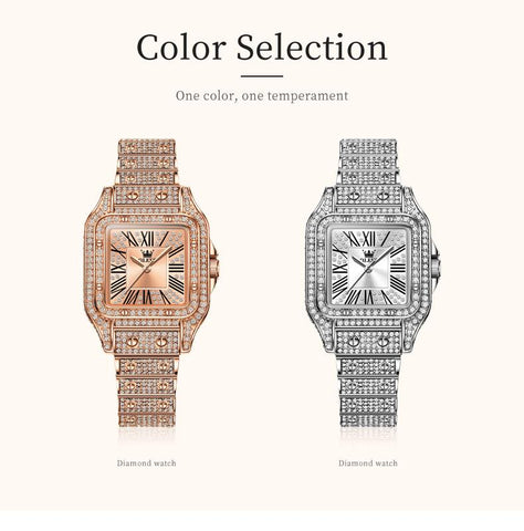 Quartz Diamond Luxury Waterproof Stainless steel  Watch for WomeN-JW00998-Veeddydropshipping