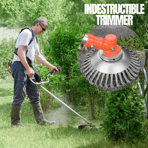 Unbreakable Lawn Mower Blade Head Garden Wire Wheel-HA01544-Veeddydropshipping