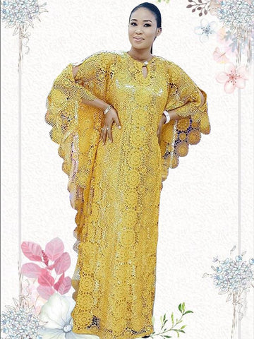 Women African Evening Maxi Dress-WF01657-Veeddydropshipping
