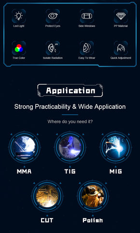 Helmet Darkening Welding Hood Side View-TI00254-Veeddydropshipping