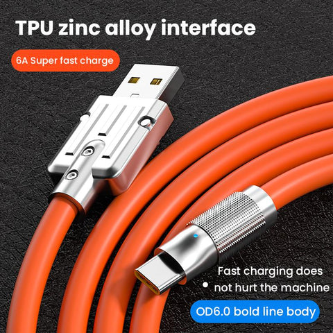 120W Super Fast Charging Cable USB Type C  Silicone Cable-Veeddydropshipping