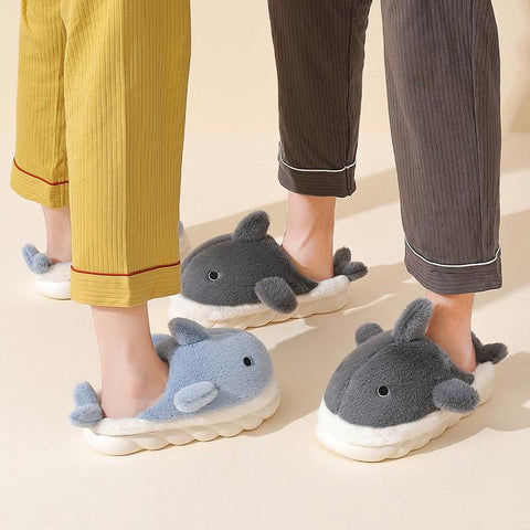 Slippers Couple Indoor Solid Color Warm Plush Slippers Fashion-BS01233-Veeddydropshipping