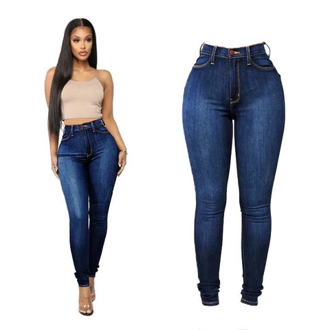 Fashion Pencil Pants 2022 Autumn New High Waist Skinny Jeans High Elasticity-TB01261-Veeddydropshipping