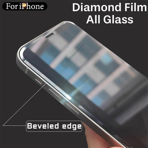 Cut Edge Luxury Tempered Glass For iPhone 14 12 Pro Max Screen Protector iPhone 13 11-PA00576-Veeddydropshipping