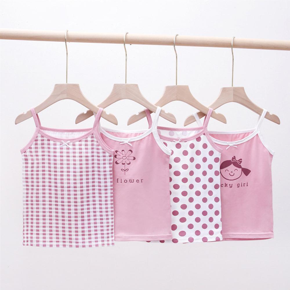 Summer Girls Tank Tops Cartoon Print Cotton Vest Clothes-Veeddydropshipping