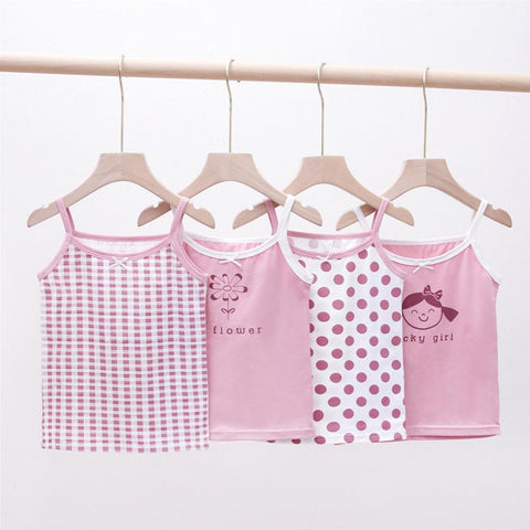 Summer Girls Tank Tops Cartoon Print Cotton Vest Clothes-Veeddydropshipping