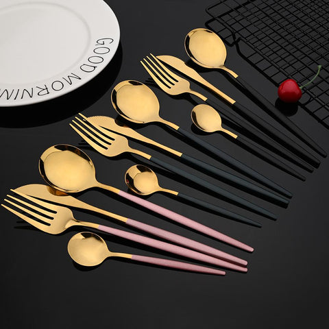 Dinnerware Set Knife Fruit Fork Spoon-HA01307-Veeddydropshipping
