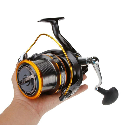 Far Throw Fishing Reel Metal LJ 3000-9000 Series 12+1 BB Bevel Cup Freshwater -OS00317-Veeddydropshipping