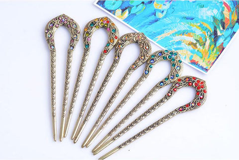 Hair Stick Pin Women Hair Jewelry-WF01287-Veeddydropshipping