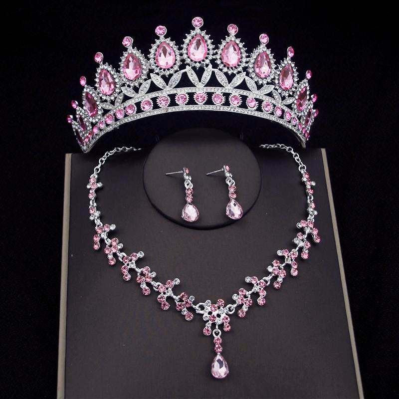 Fashion Bridal Jewelry Sets Bride Tiara Crown  for Women  -JW00366-Veeddydropshipping