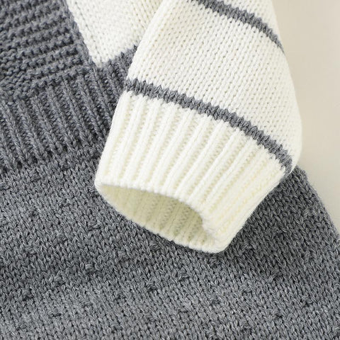 Baby Romper Knitted Solid Newborn Girls Jumpsuit Outfits Long Sleeve-TB00293-Veeddydropshipping