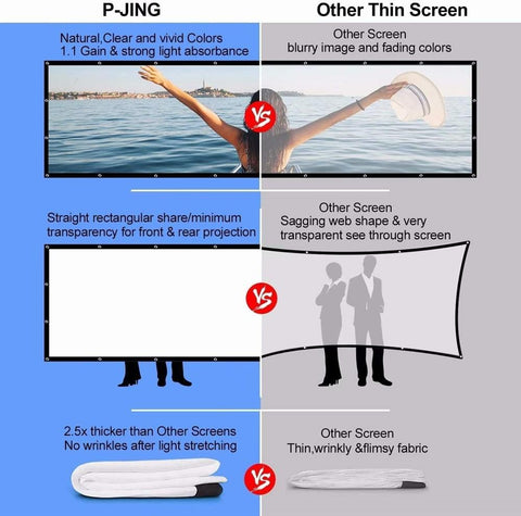 Projector Screen Portable 4K Full HD-Veeddydropshipping