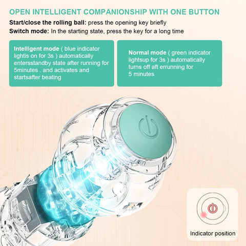 Smart Cat Rolling Ball Toys Rechargeable-HA01375-Veeddydropshipping