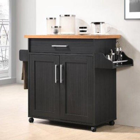 Kitchen Cart Spice Rack Plus Towel Holder-HA01752-Veeddydropshipping