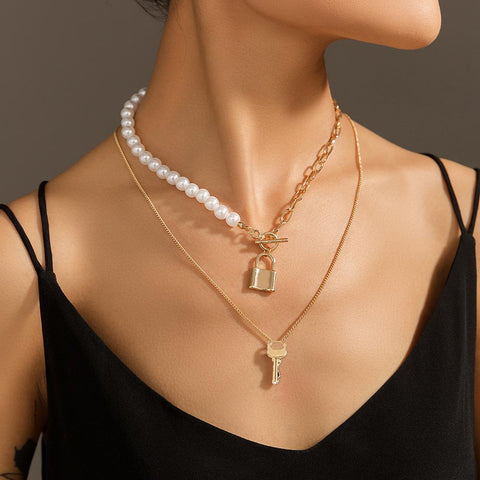 Pendant Necklace for Women  Punk Aesthetic Jewelry -JW01184-Veeddydropshipping
