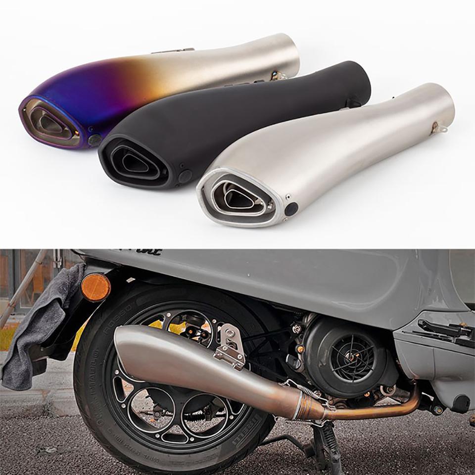 connector universal motorcycle exhaust muffler with DB killer for-AM01099-Veeddydropshipping