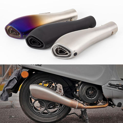 connector universal motorcycle exhaust muffler with DB killer for-AM01099-Veeddydropshipping