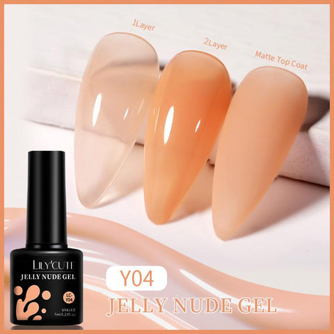 7ML Base Nowipe Top Coat UV Gel Colorful Gel Nail Polish Semi -BH00987-Veeddydropshipping