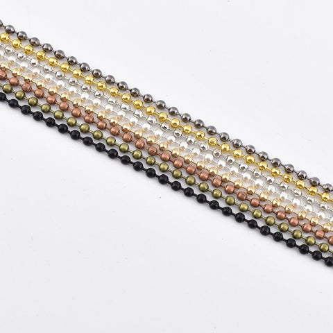 Metal Alloy Ball Beads ChainsFor Necklaces DIY Jewelry Making-JW01567-Veeddydropshipping