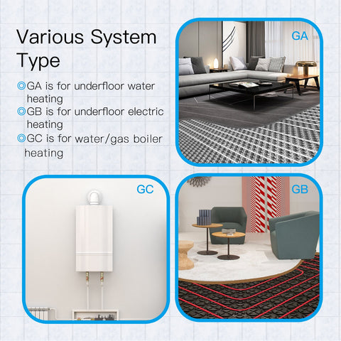 MOES WiFi Water/Electric Floor Heating Thermostat Zigbee Water Gas Boiler-TI01113-Veeddydropshipping