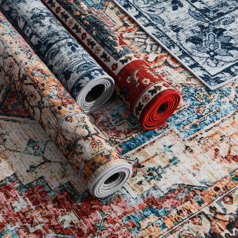 Retro Ethnic Carpets Turkish Persian Rug for Living Room-HA00462-Veeddydropshipping