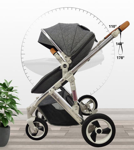2 In 1 Baby Stroller Eggshell Type Is Suitable for Newborn Babies High-TB00383-Veeddydropshipping