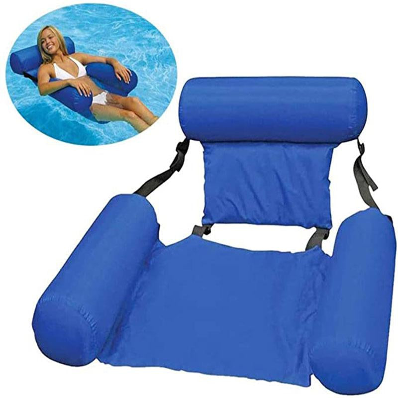 PVC Summer Inflatable Foldable Floating Row Swimming Pool Water Hammock-OS00026-Veeddydropshipping