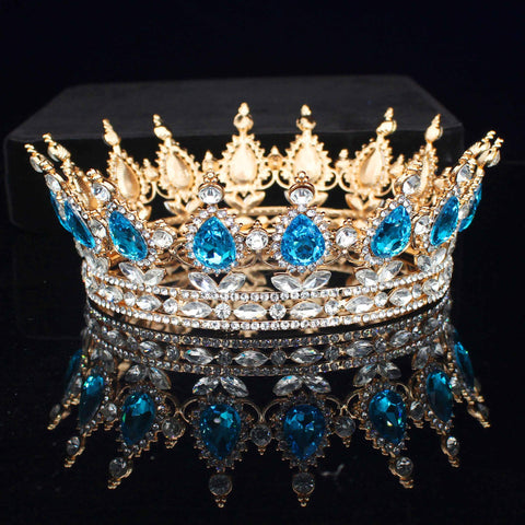 King Tiaras and Crowns Bridal Diadem For Bride Women  -JW00532-Veeddydropshipping