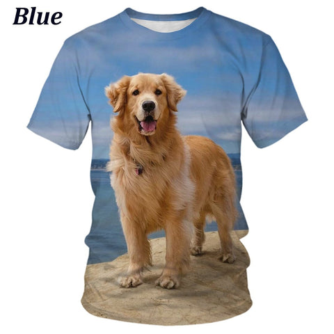 Retriever Theme Short Sleeve T-shirt for-MF00167-Veeddydropshipping