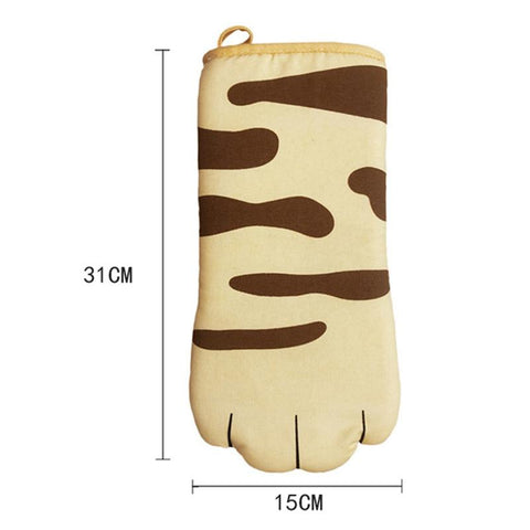 Cute Cat Paws Oven Heat Insulation Gloves Microwave-HA01182-Veeddydropshipping