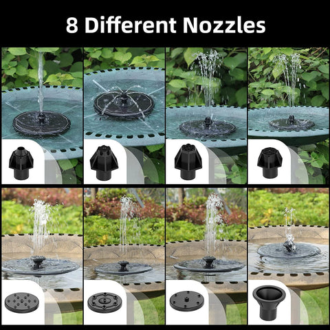 Solar Fountain Water Pump with LED Lights-TI00724-Veeddydropshipping