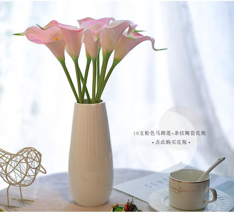 Real Touch Artificial Flowers Calla Bouquet-HA00767-Veeddydropshipping
