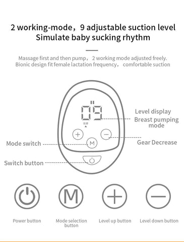 Portable LCD Electric Wearable Breast Pump Automatic Hands-free Silent-TB00663-Veeddydropshipping