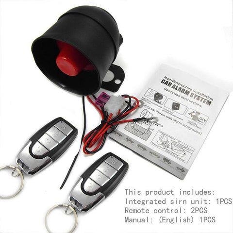 12V Universal Car Smart Alarm M810-8115 One Way Car Alarm Device-AM00582-Veeddydropshipping