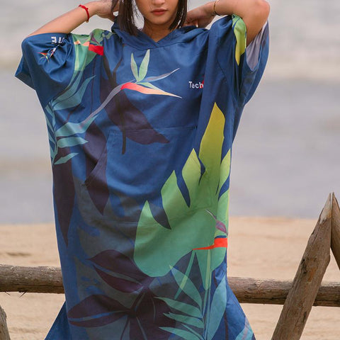 Microfiber Changing Bathrobe Cloak Wetsuit Beach Poncho Towel Outdoor Absorbent -OS00072-Veeddydropshipping