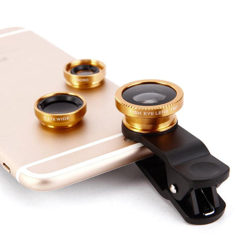 Macro Lens For Phone Universal 3 in 1 Cell Phone Lens Magnifier-PA01240-Veeddydropshipping