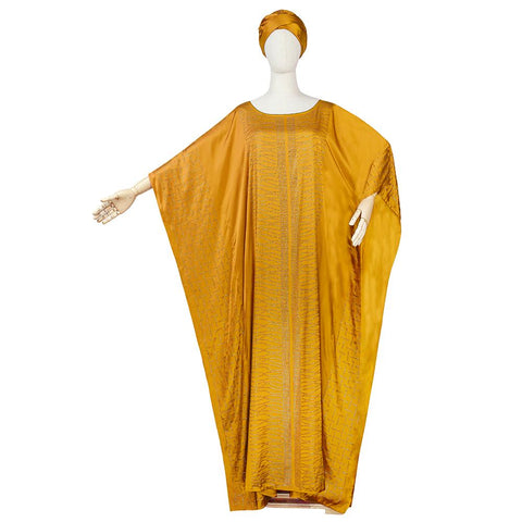 African Silk Dresses For Women-WF01521-Veeddydropshipping
