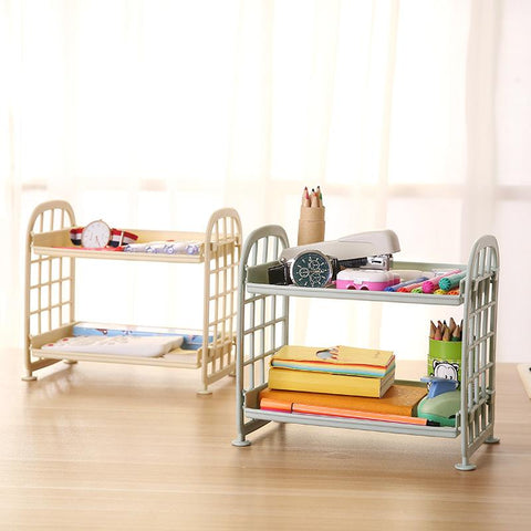 Double-layer Folding Desktop Shelf Small Size Storage-HA00888-Veeddydropshipping