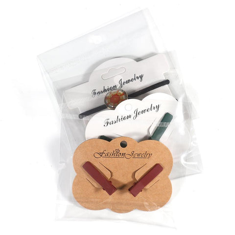 Jewelry Display Card with Transparent Opp Bags for Bags DIY Findings-JW01682-Veeddydropshipping