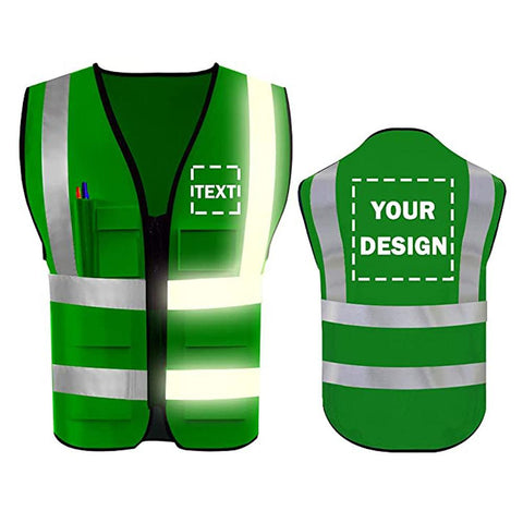 Safety Vest with Reflective Strips -CO00685-Veeddydropshipping