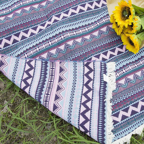 Camping Picnic Tapestry with Tassels-HA00573-Veeddydropshipping
