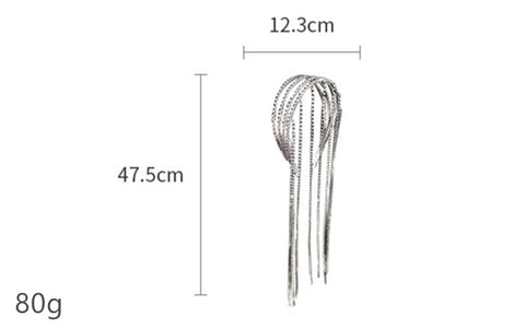 Fashion Tassel Multilayer Hair Hoop Contracted Elegant -JW00471-Veeddydropshipping