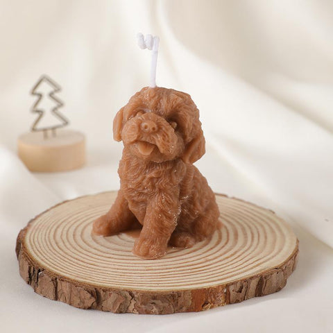 Cute animals Teddy puppy scented candles-HA00383-Veeddydropshipping
