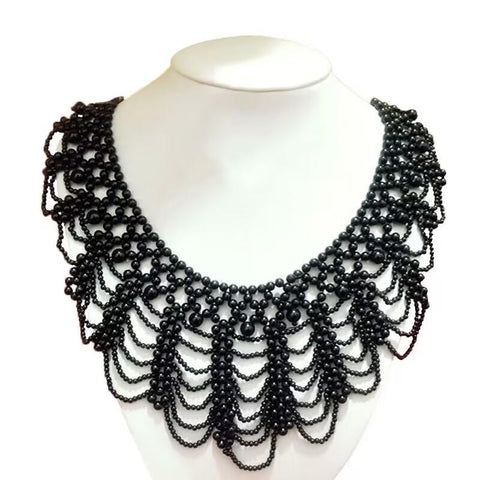 Women Neckline Applique Neckline Sewing Collars-WF01160-Veeddydropshipping
