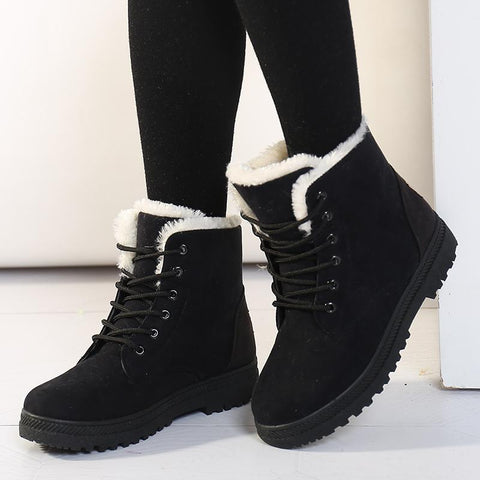 Cotton Shoes Short Tube Warm Ladies Ankle Boots Ankle-BS00919-Veeddydropshipping