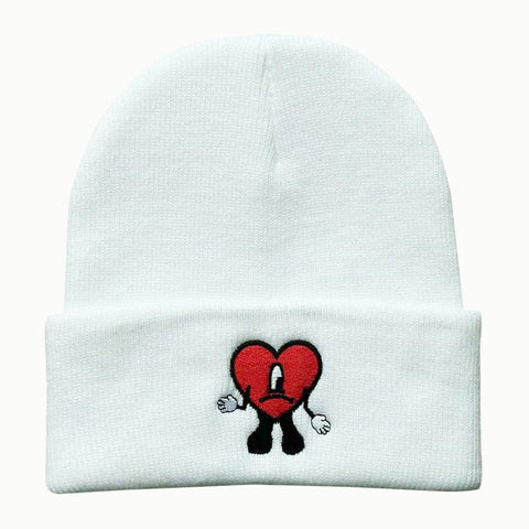 Autumn Winter Warm Hat Bad Bunny Embroidery-MF00990-Veeddydropshipping