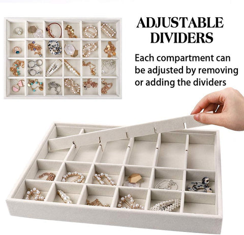Jewelry Display Boxes Design Rings Earrings Storage Holder -JW01706-Veeddydropshipping